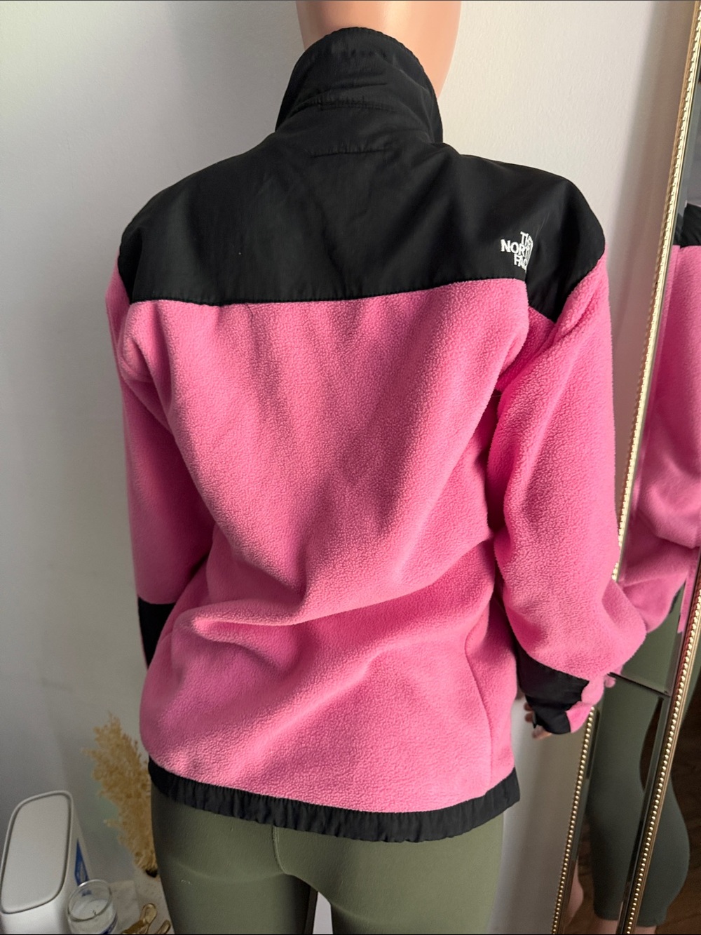 The North Face Pink and Black Teddy Fleece Jacket - Picture 4 of 4